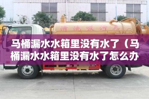 馬桶漏水水箱里沒有水了(馬桶漏水水箱里沒有水了怎么辦) 馬桶漏水水箱里沒有水了(馬桶漏水水箱里沒有水了怎么辦)