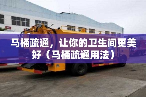 馬桶疏通，讓你的衛(wèi)生間更美好（馬桶疏通用法）