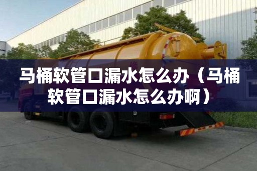 馬桶軟管口漏水怎么辦（馬桶軟管口漏水怎么辦啊）