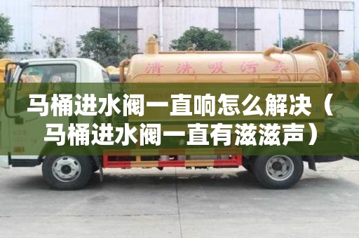 馬桶進(jìn)水閥一直響怎么解決（馬桶進(jìn)水閥一直有滋滋聲）