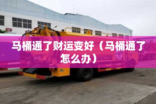 馬桶通了財運(yùn)變好（馬桶通了怎么辦）