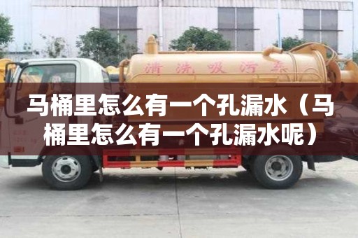 馬桶里怎么有一個孔漏水（馬桶里怎么有一個孔漏水呢）