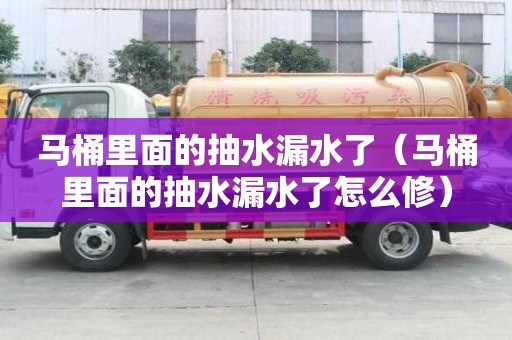 馬桶里面的抽水漏水了（馬桶里面的抽水漏水了怎么修）