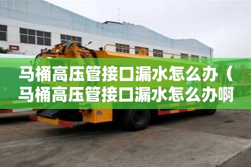 馬桶高壓管接口漏水怎么辦（馬桶高壓管接口漏水怎么辦啊）