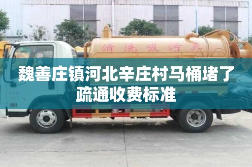 魏善莊鎮河北辛莊村馬桶堵了疏通收費標準