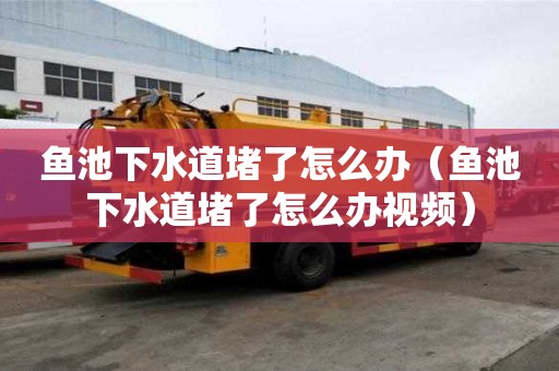 魚池下水道堵了怎么辦（魚池下水道堵了怎么辦視頻）