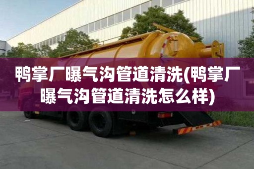 鴨掌廠曝氣溝管道清洗(鴨掌廠曝氣溝管道清洗怎么樣)