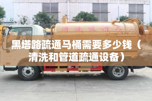 黑塔路疏通馬桶需要多少錢（清洗和管道疏通設備）