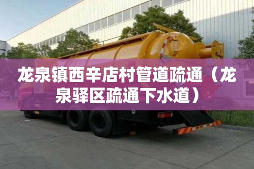 龍泉鎮西辛店村管道疏通（龍泉驛區疏通下水道）