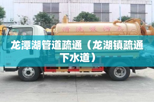 龍?zhí)逗艿朗柰ǎ埡?zhèn)疏通下水道）