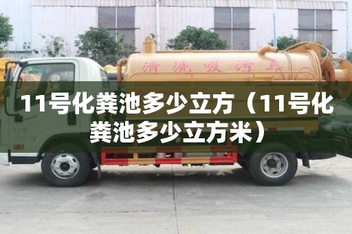 11號化糞池多少立方（11號化糞池多少立方米）