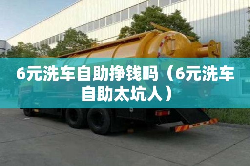 6元洗車自助掙錢嗎（6元洗車自助太坑人）