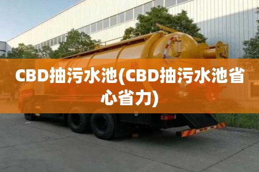 CBD抽污水池(CBD抽污水池省心省力)