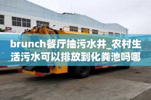 brunch餐廳抽污水井_農村生活污水可以排放到化糞池嗎哪個好