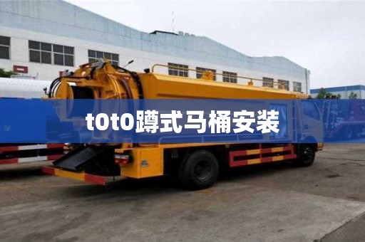 t0t0蹲式馬桶安裝